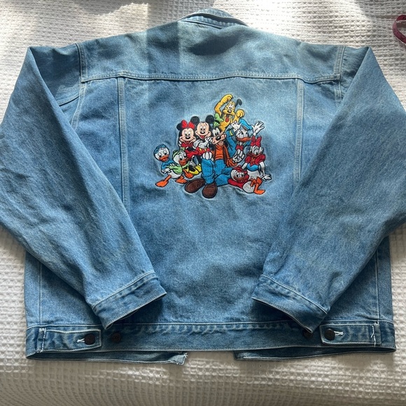 Vintage Disney 90s Oversized Denim Characters Jacket XL - Picture 9 of 10